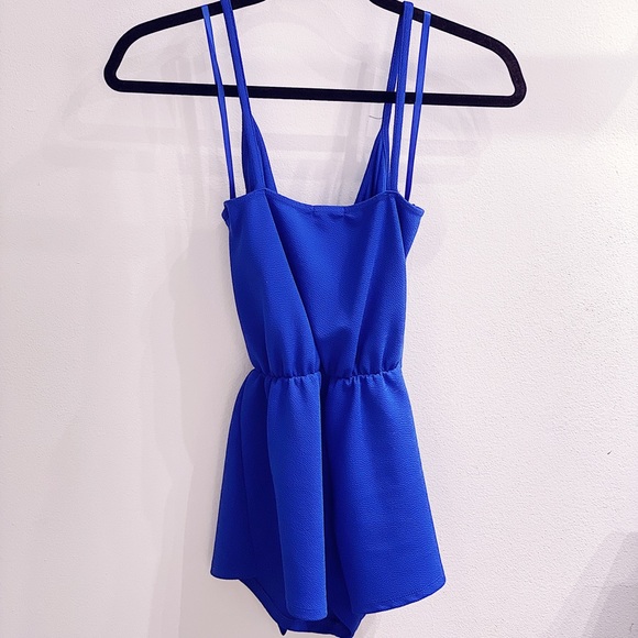 Urban Outfitters Ocean Blue Romper w/ Skort - Picture 6 of 7